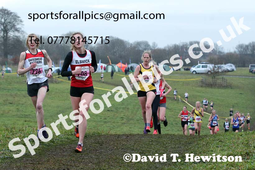 Senior women, 2021 North Eastern Cross Country Championships, Sedgefield. Photo: David T. Hewitson/Sports for All Pics